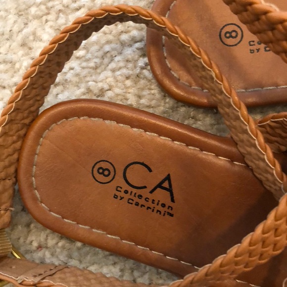 Brown Braided Sandals - Picture 3 of 4